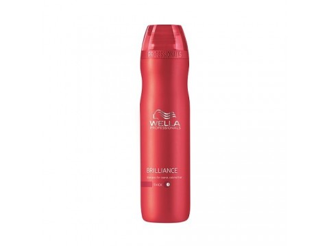 Wella Brilliance Coarse Šampūnas dažytiems šiurkštiems plaukams, 250 ml